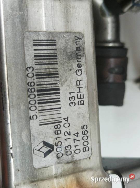 CHŁODNICA SPALIN 7700107471 19 DCI Renault Grand