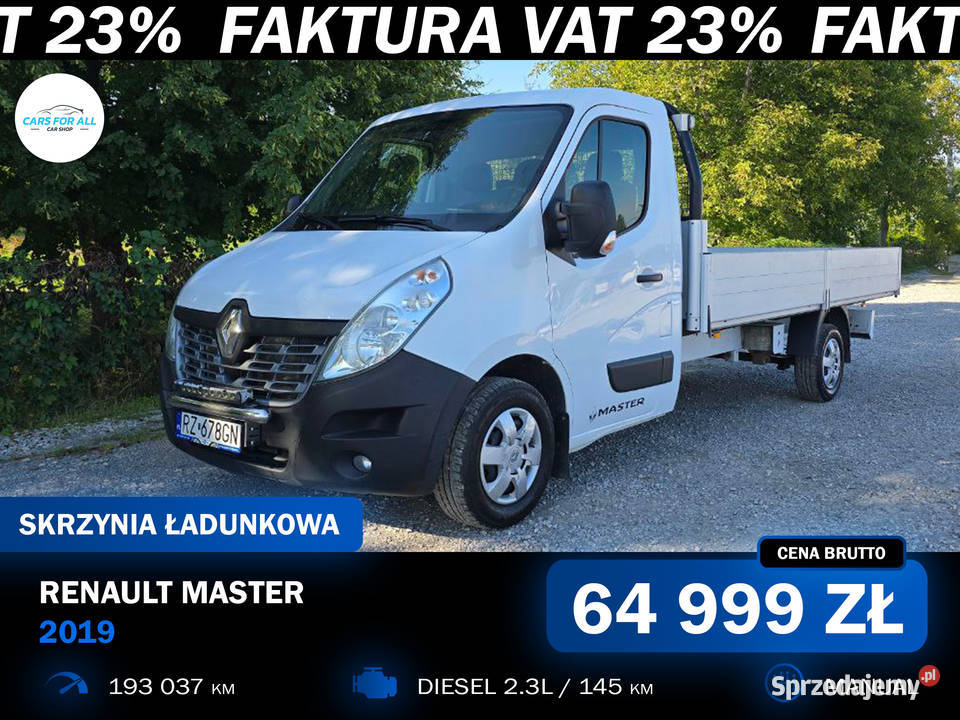 Renault Master DCI 145 ENERGY EURO 6 2019 system Start-Stop Rzeszów