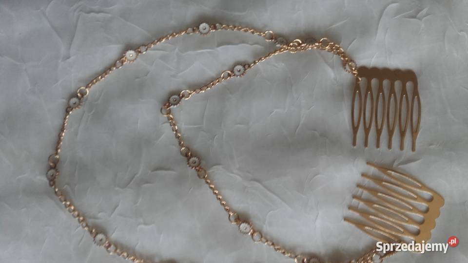 ZŁOCONA BIŻUTERIA DO UPINANIA WŁOSÓW Ozdoby Piła