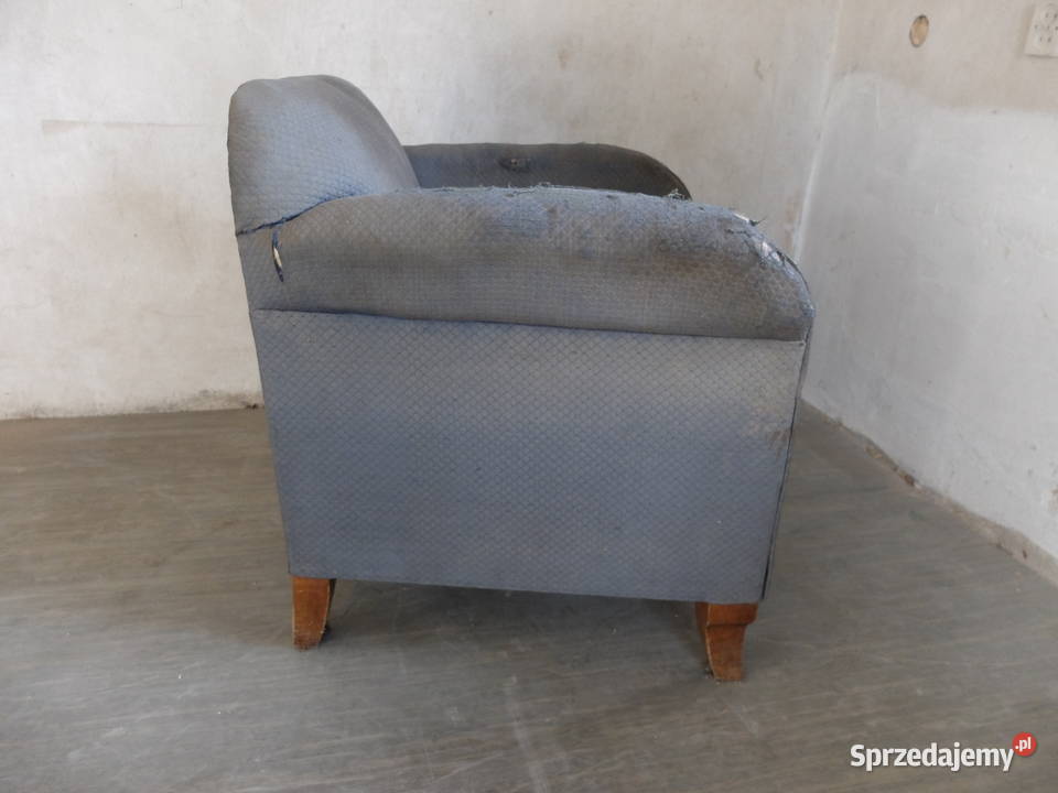 Stary fotel w typie art deco 808 proste Kościan