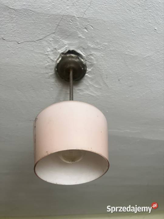 Lampy wiszące sufitowe PRL zabytkowe vintage art Tomaszów Mazowiecki