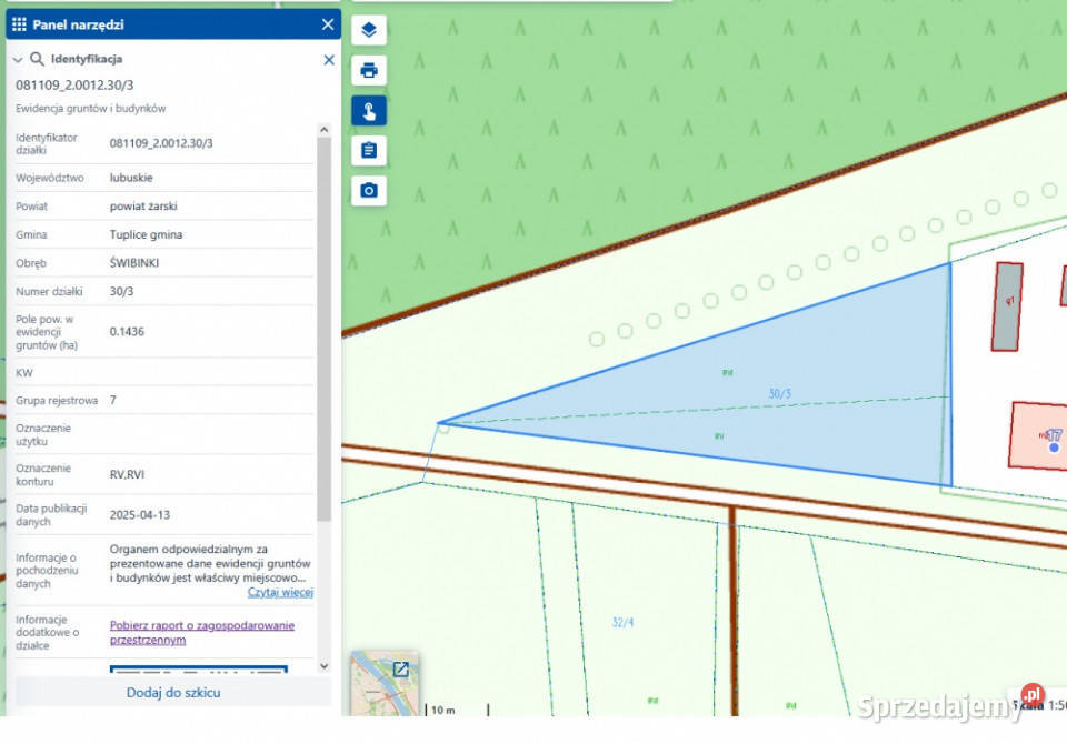 Działka 1 436 m Świbinki