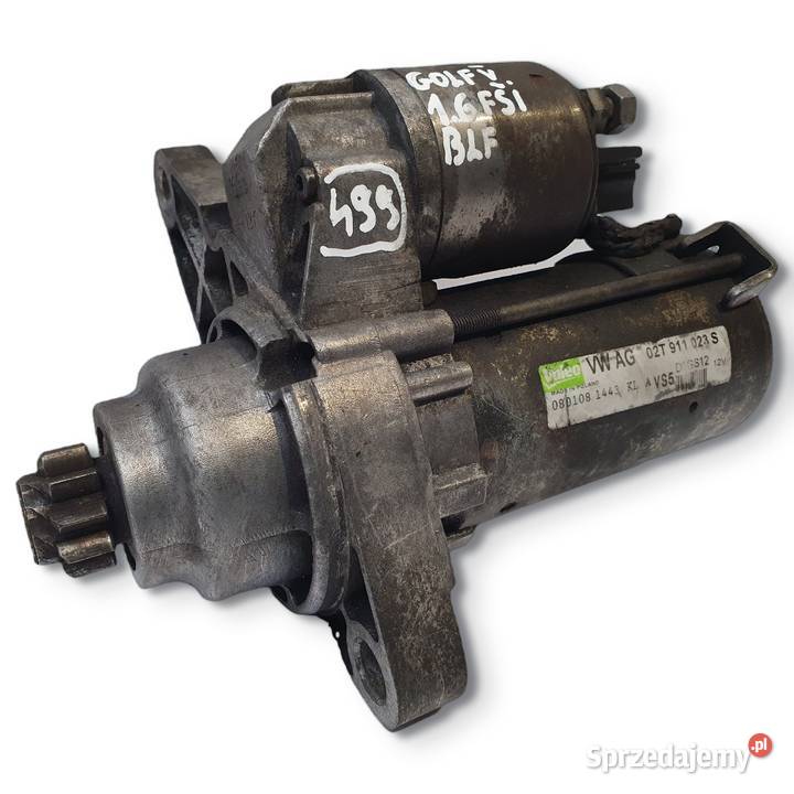 ROZRUSZNIK VW Golf V 16 FSI 02T911023S valeo osobowe Układ elektryczny silnika Układ elektryczny, zapłon Chełm