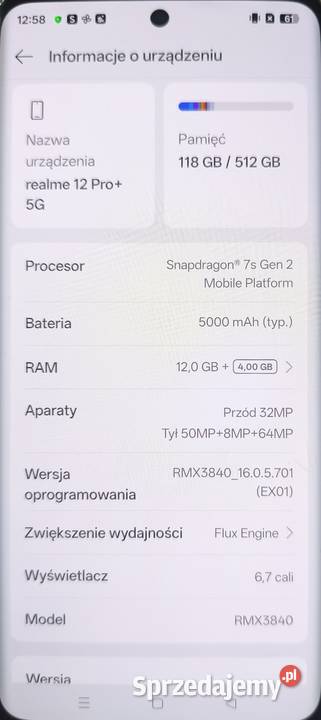 Smartfon realme 12 pro 5g