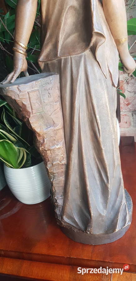 Figura Goldscheider Ligia ceramika szkliwiona Porcelana i szkło Orneta