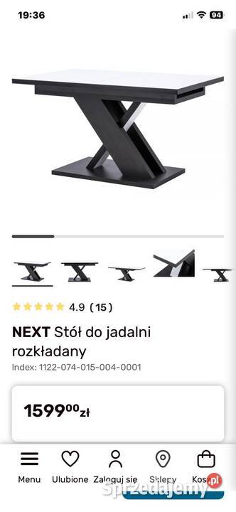 Sprzedam stół NEXT Agata meble Ząbki Warszawa