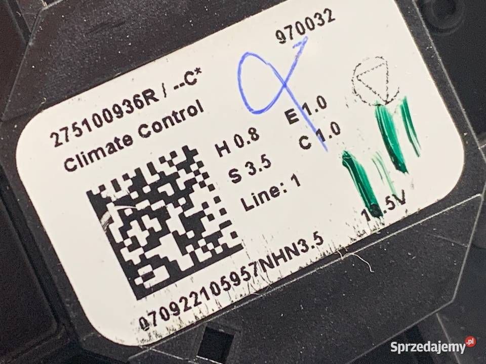 PANEL STEROWANIA NAWIEWU RENAULT CLIO V podkarpackie