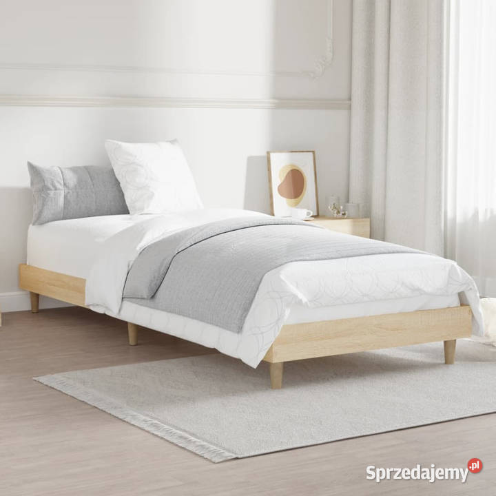 Łóżko bez materaca dąb sonoma 75x190 WM832104 Łóżka mazowieckie Warszawa