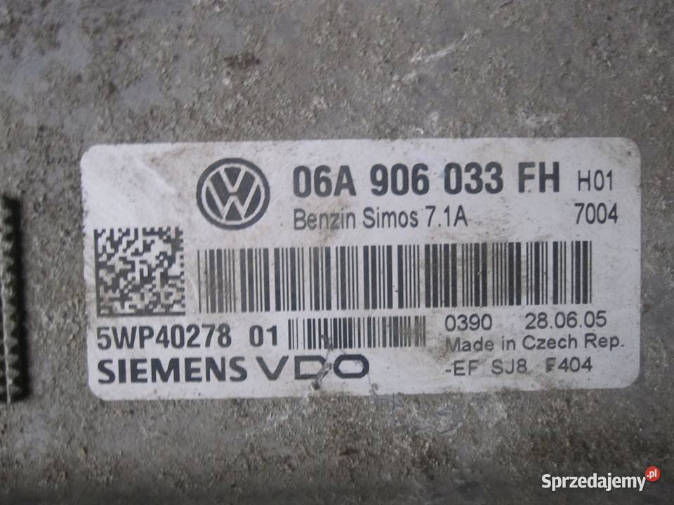 SEAT ALTEA 16 MPI komputer sterownik silnika Komputery
