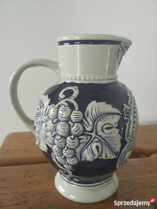 Dzban stylowy winogrona Porcelana i szkło Ropa