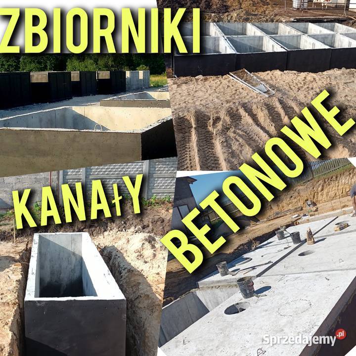 Zbiornik betonowy pojemności 2 do 14 m