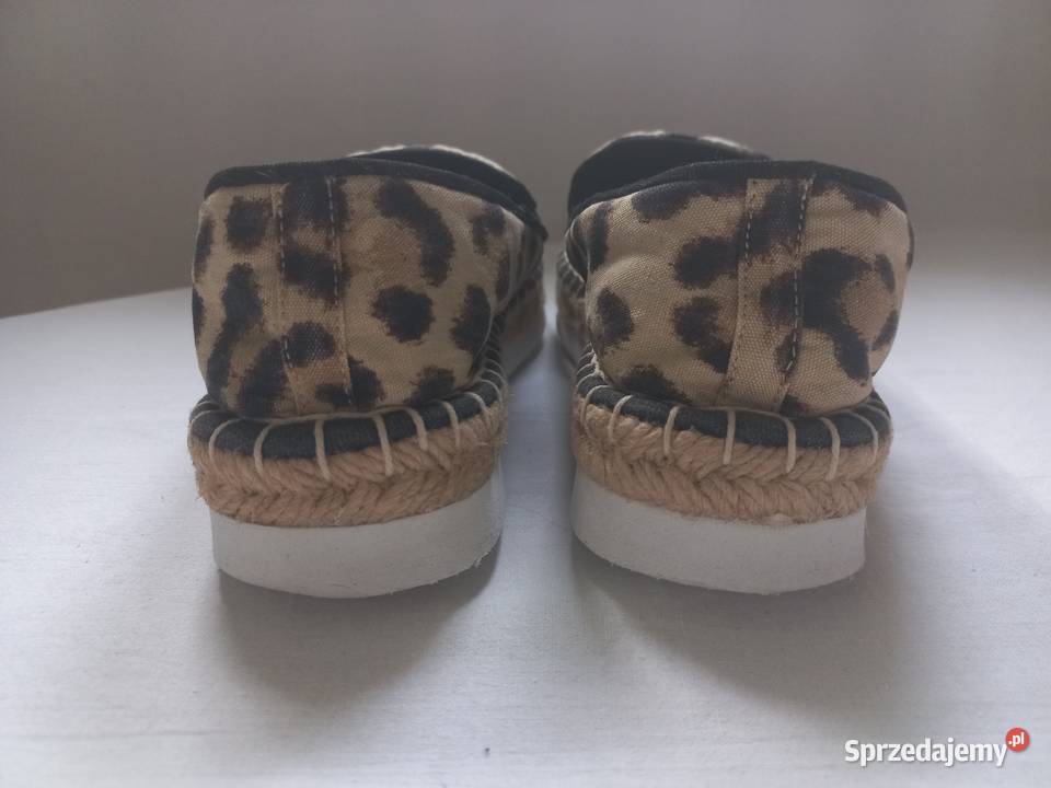 Espadryle brąz Pantera r 37 HM Divided stan Balerinki podlaskie Białystok sprzedam
