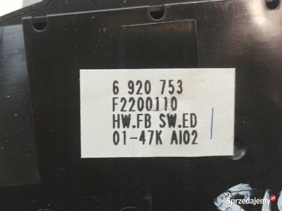 PRZEŁĄCZNIK KONTROLER IDRIVE 6920753 Bmw Seria 7 sprzedam