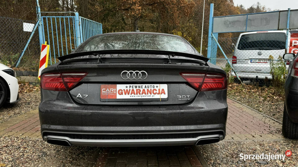Audi A7 30t quattro moc 413 61 tyskm perfekt grafitowy pomorskie Gdańsk