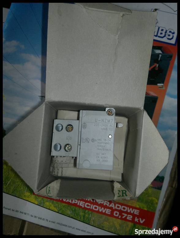 Moeller UNZM7 undervoltage trip Dąbrowa Górnicza sprzedam