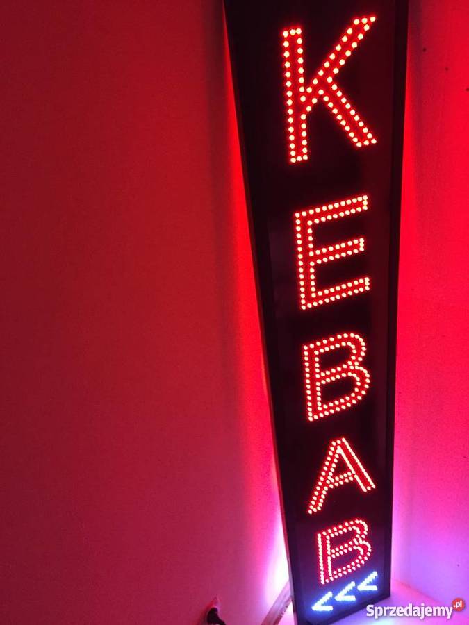 KEBAB LED REKLAMA 160x30 zewnętrzna NOWA Pomiechówek