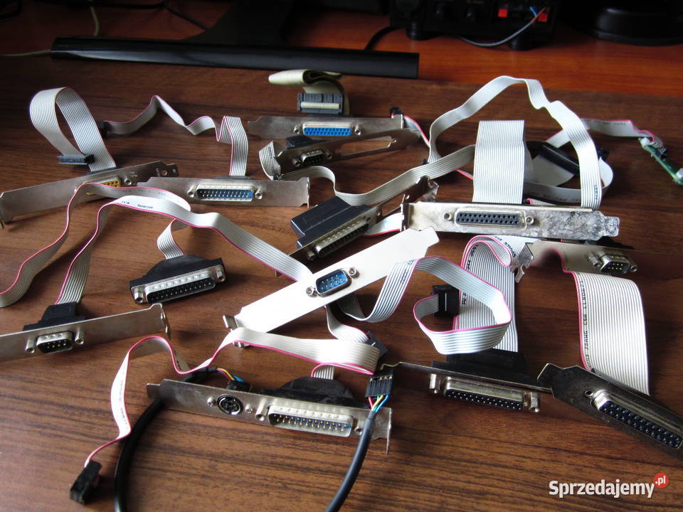 Tasiemki RS 232 DB25 DB9 LPT Komputer retro Kielce