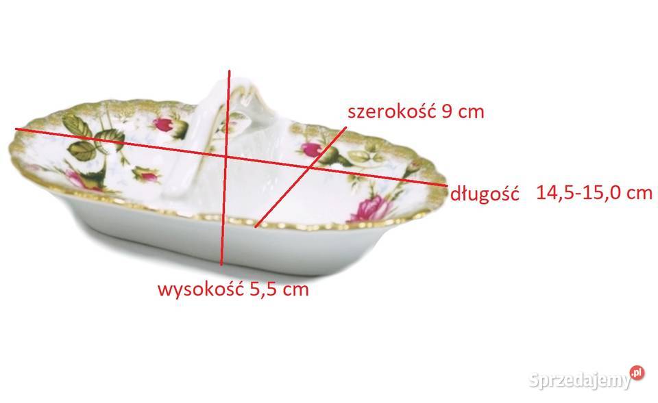 Kabaret porcelana chodzież Iwona złota róża