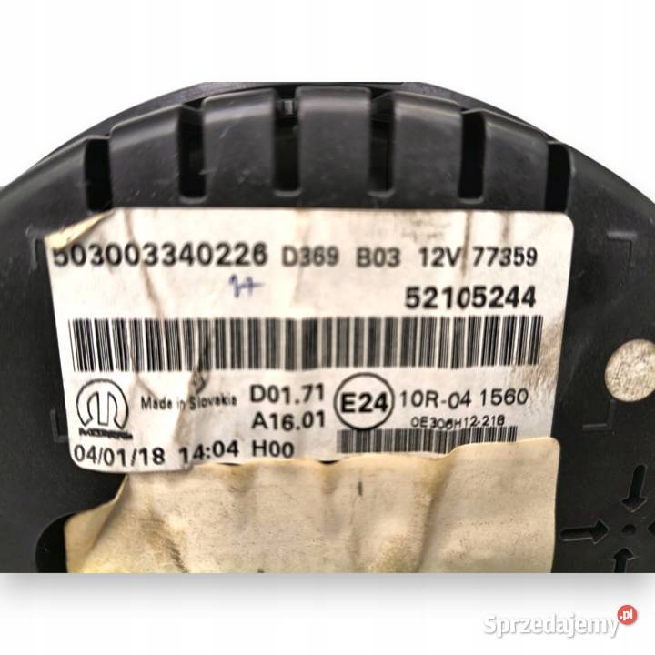 LICZNIK ZEGARY 52105244 Fiat 500X 13 16 MJET Chełm sprzedam