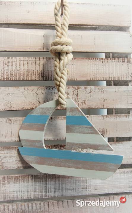 Łódź żaglówka zawieszka drewniana marynistyczna Lublin