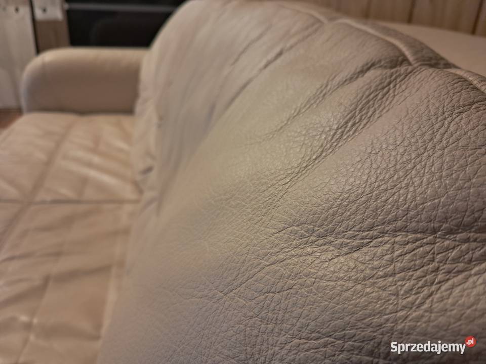 Sofa skórzana rozkładana Jedlina-Zdrój sprzedam