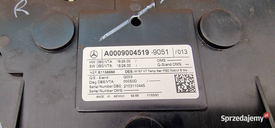 MERCEDES GLE W167 LAMPKA PANEL PODSUFITKI lubuskie Bieleń