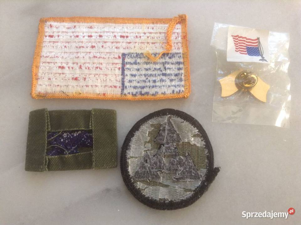 Zestaw naszywek i dopinka US ARMY Kolekcje Opole