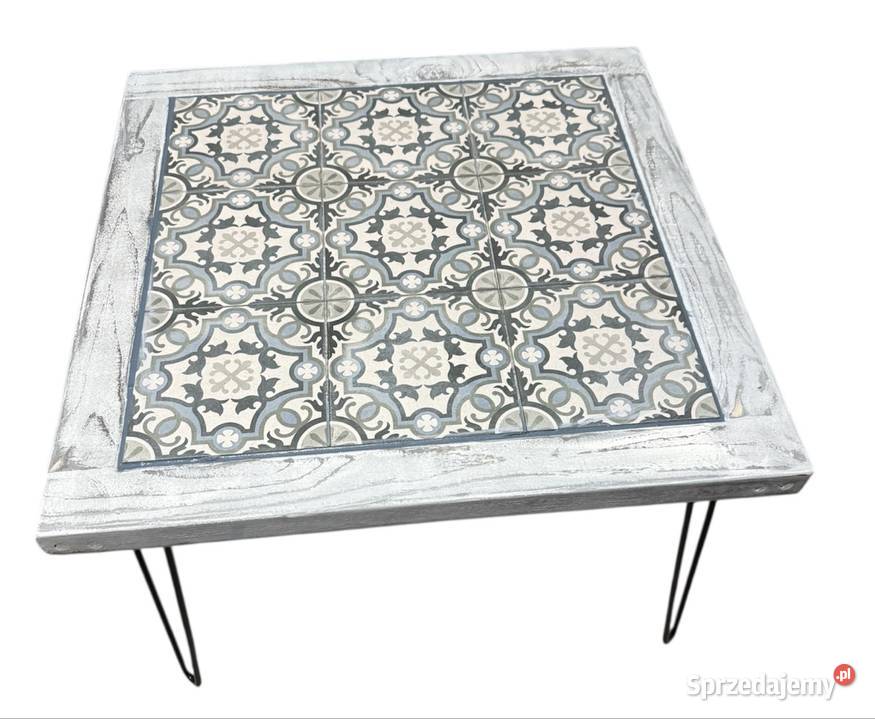 Stylowy drewniany stolik w stylu prowansalskim Szczecin sprzedam