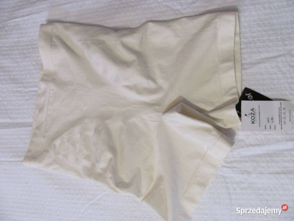 majtki wyszczuplające z wysokim stanem kremowe Zamość