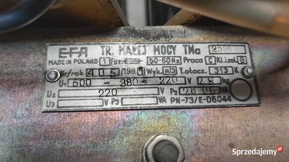 Dławik sieciowy EFA TR małej mocy PN73E06044 Budownictwo i akcesoria