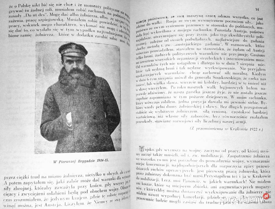 Józef Piłsudski o sobie z pism rozkazów i lubelskie Chełm sprzedam