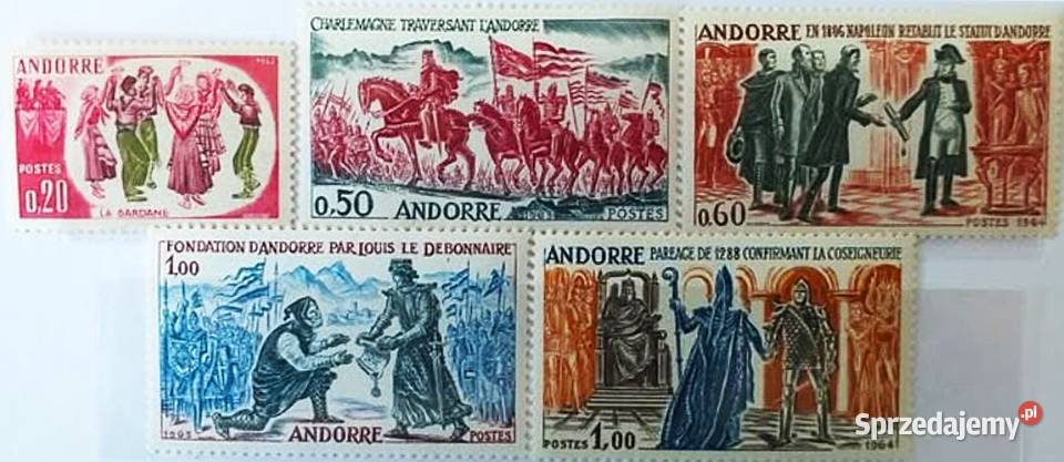 ANDORRA 1963 MNHkompletna seria WYSYŁKA Człuchów