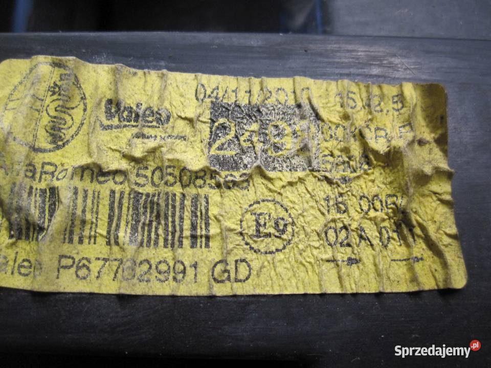 ALFA ROMEO MITO 12r lampa lewa przód 89101864 osobowe świętokrzyskie Kielce