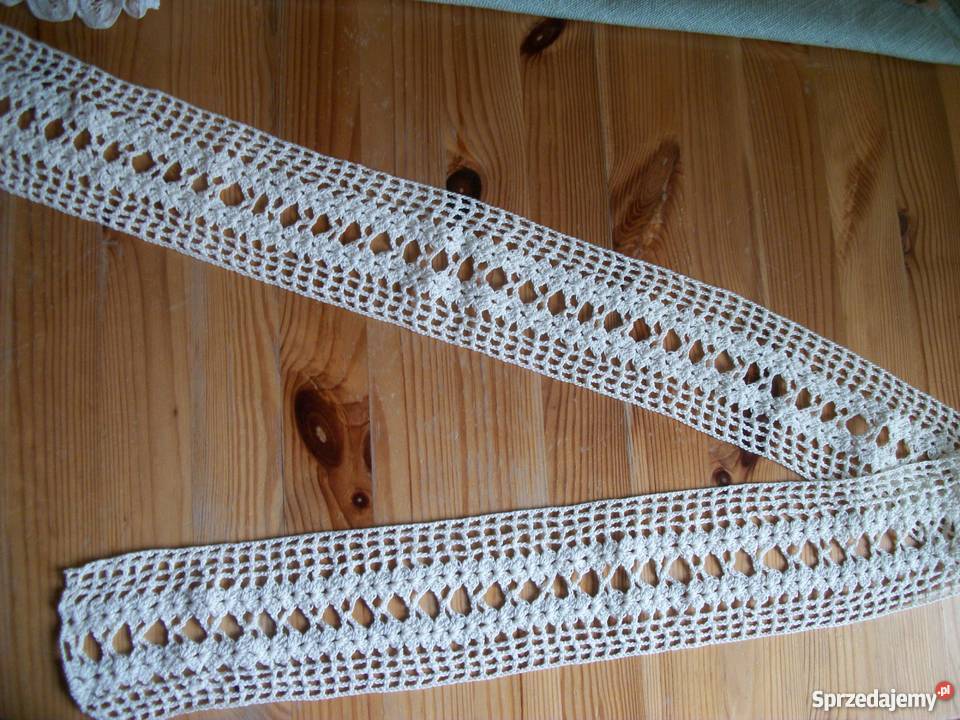 kremowa koronka odcienie żółtego Przemyśl