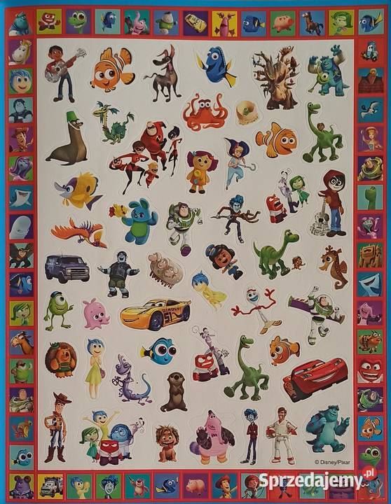 Naklejki Nalepki Disney Pixar 188 Naklejek Pozostałe Mogilany