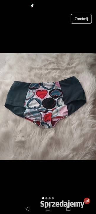 Majtki stroju kąpielowego w serca kolorowe Krosno