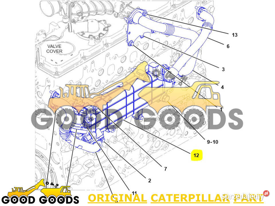 CAT CHŁODNICA EGR C660 4588496 4588496 3512855 Władysławów