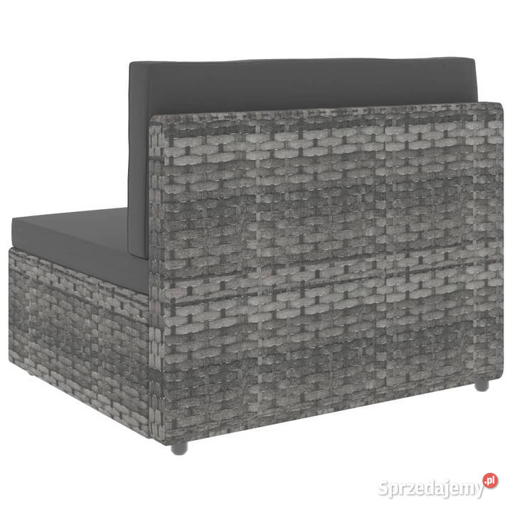 Sofa modułowa 2osobowa rattan PE szara WM49524 mazowieckie