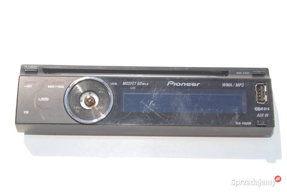 Stary panel do radia Pioneer DEH4000UB USB MP3 Cieszyn