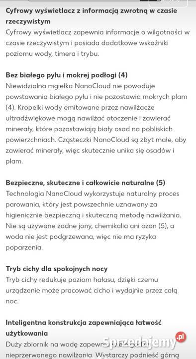 Nawilżacz ewaporacyjny Philips HU 481310 Pozostałe Kielce