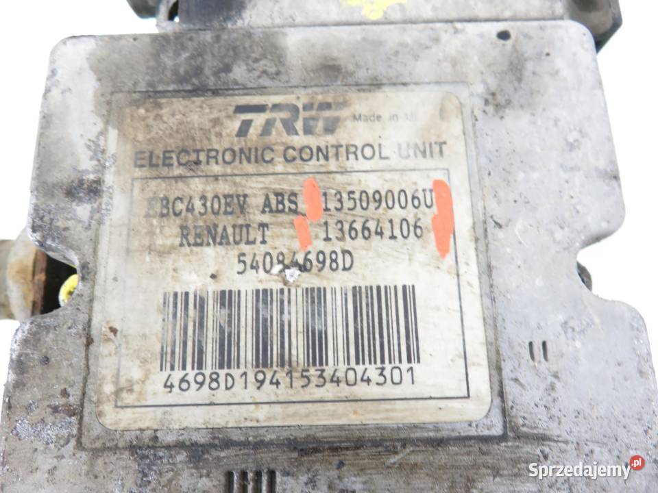 POMPA ABS OPEL MOVANO A 1999 13509006U 13664106