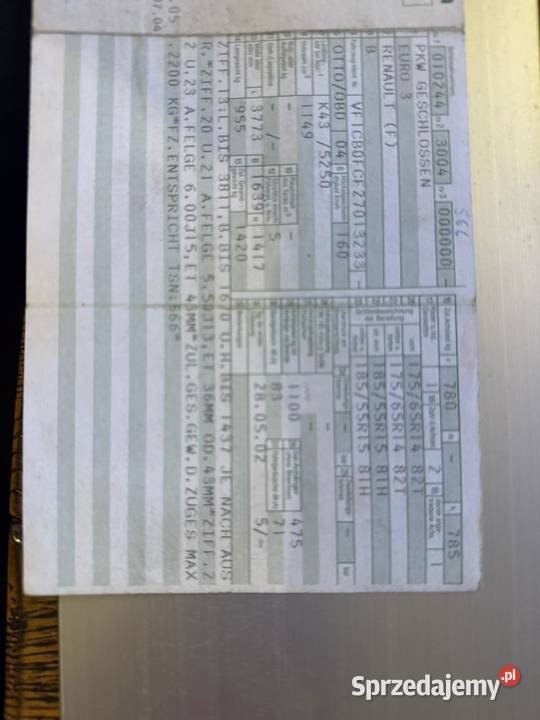 Renault Clio sprowadzony 1149 benz2002 Prądocin