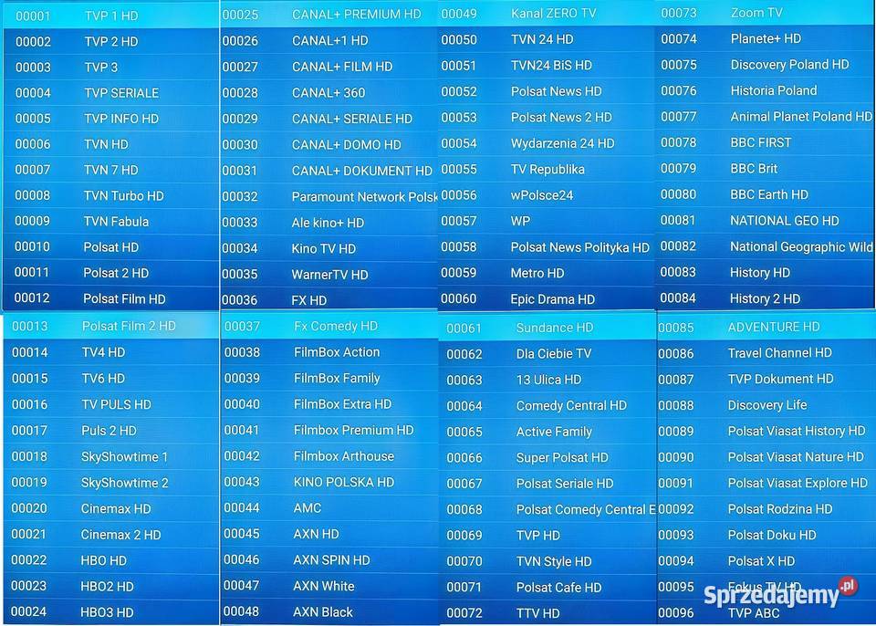 Lista kanałów GTmedia GT Combo GTX Luty 2026 Leszno