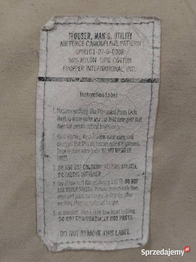 Spodnie USAF ABU tiger stripes 32R nyco 2 Wrocław
