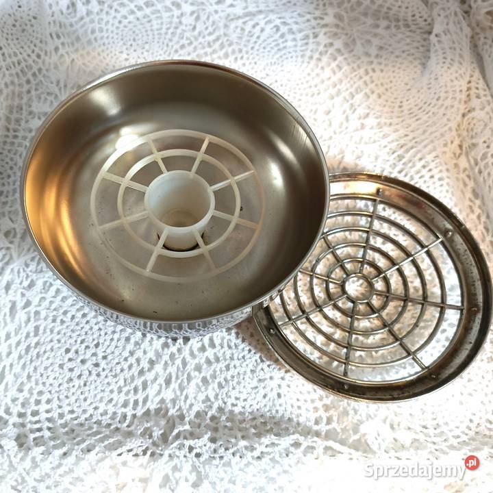 Zabytkowa platerowana ikebana Szczytno