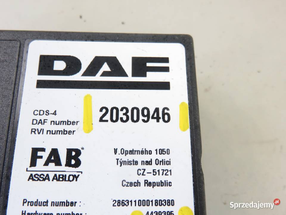 MODUŁ DAF CF FT 480 MX13 2030946 4439395 sprzedam