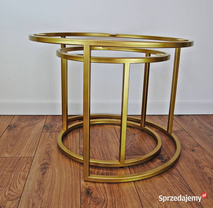 złoty komplet podstaw pod stoliki 6080 sprzedam