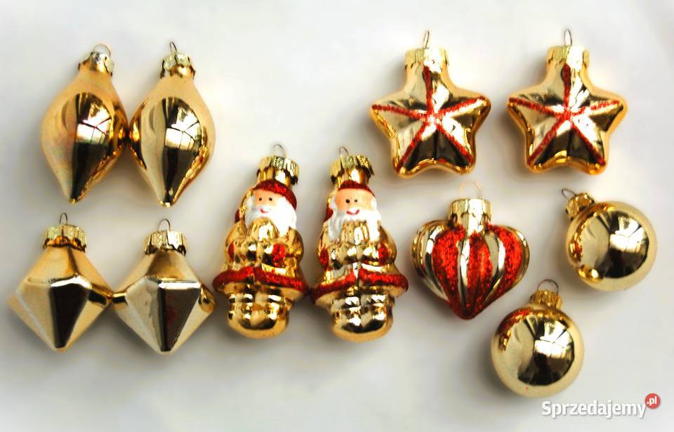 Melinera złote tradycyjne bombki szklane ręcznie Lublin