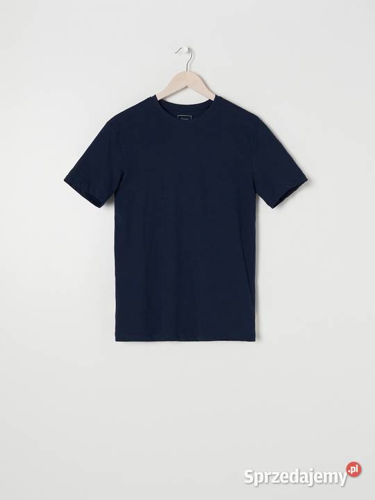 granatowy i biały tshirt męski Sinsay 2pak Olkusz sprzedam