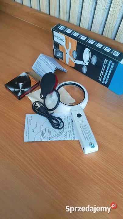 Lupa 8X LED BAT USB LUPKA Zawory